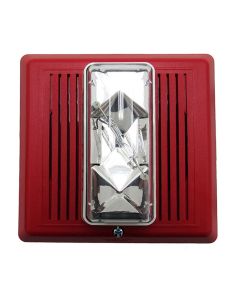 Edwards 757-3A-RS70, Edwards (757-3A-RS70) 30 cd re-entrant speaker/strobe – 70v, red. strobe: ul 1971 listed @ 30 cd, inchfire inch wall orientation.