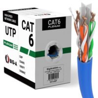 Simplex (63601106) 23/4pr cat 6; category 6, riser; blue; 1000 pull box