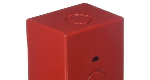 Edwards 27193-11, Edwards (27193-11) Electrical box, surface mount, red, single-gang.