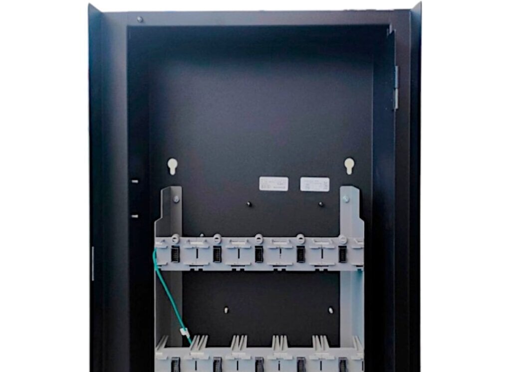 edwards 3-cab5b backbox, EDWARDS (3-CAB5B) Backbox, black. Supports five Local Rail
