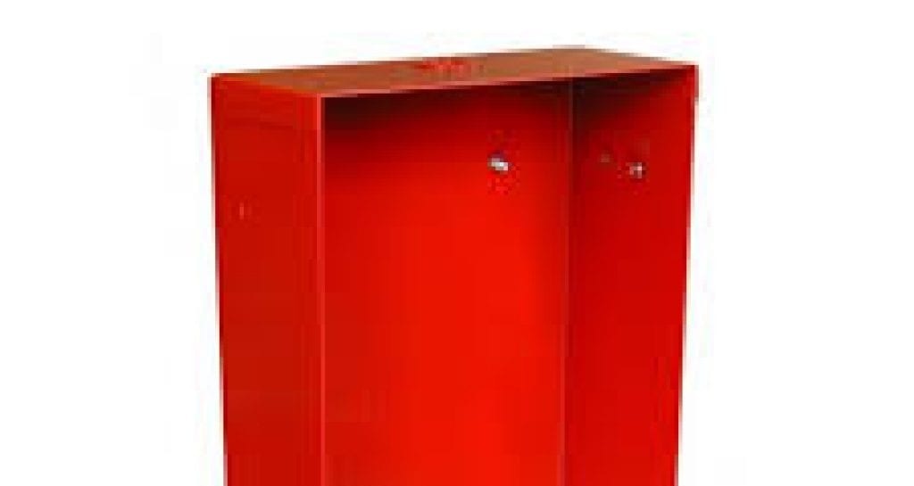 edwards 6832-1 backbox, Edwards (6832-1) Backbox – red, for 6830-1 or 6830-2