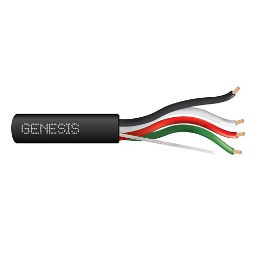 genesis 10680108, Genesis (10680108) 16/4 Stranded Thhn 600V — Mini Split Tray Cable, Type Tc Direct Burial — Black