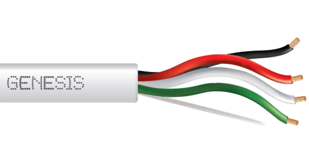 genesis 31142106, Genesis (31142106) 18/2 Stranded — Security &amp — Control, Plenum, Unshielded