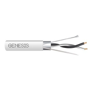 genesis 33201001, Genesis (33201001) 22/1Pr Stranded Shielded — Eia-485 / Bacnet, Plenum, Shielded Multipair — White