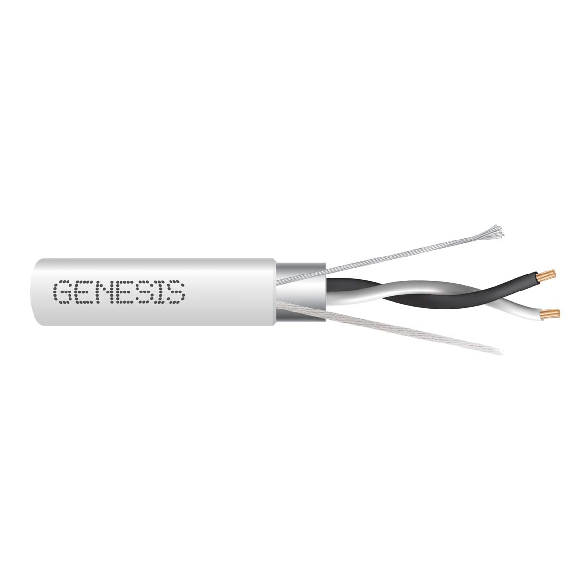 genesis 33221001, Genesis (33221001) 18/1Pr Stranded Shielded — Eia-485 / Bacnet, Plenum, Shielded Multipair — White