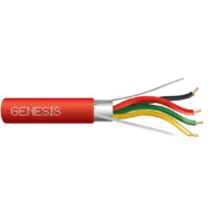 Genesis (44071004) 16/4 Solid Shielded — Fire Alarm, Riser, Shielded — Red
