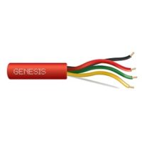 Genesis (45075504) 18/4 Solid — Fire Alarm, Plenum, Unshielded — Red