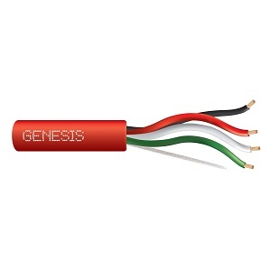 genesis 45261004, Genesis (45261004) 16/4 Stranded — Fire Alarm, Plenum, Unshielded — Red