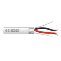 Genesis (46021001) 18/2 Solid Shielded — Fire Alarm, Plenum, Shielded — White