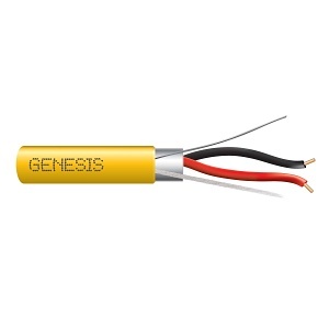 genesis 46061004, Genesis (46061004) 16/2 Solid Shielded — Fire Alarm, Plenum, Shielded — Red