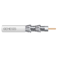 Genesis (50271101) Rg6 Bc Quad-Shield 3Ghz — Catv Coax, General Purpose — White