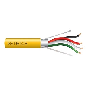 genesis 50781102, Genesis (50781102) 24/4Pr Cat 5E — Category 5E, Riser — Yellow