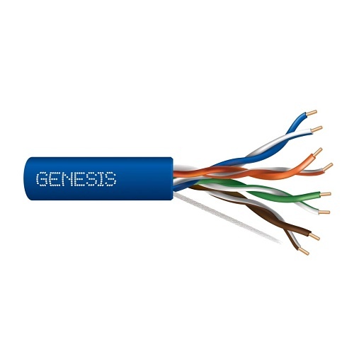 genesis 50785506, Genesis (50785506) 24/4Pr Cat 5E — Category 5E, Riser — Blue