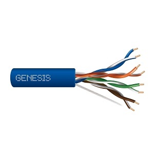 genesis 50885506, Genesis (50885506) 24/4Pr Cat 5E — Category 5E, Plenum — Blue