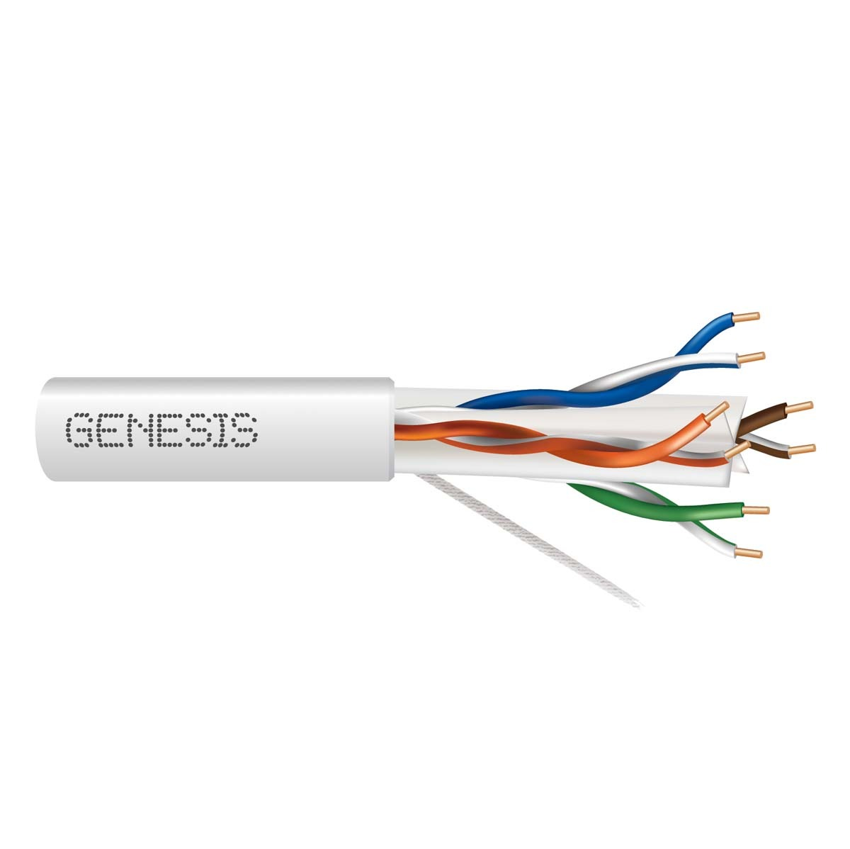 Genesis 50921101, GENESIS (50921101) 23/4Pr Cat 6 Plus; Category 6, Riser; Wh