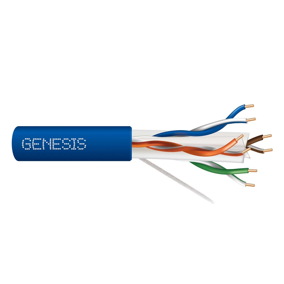 genesis 50922106, Genesis (50922106) 23/4Pr Cat 6 Plus — Category 6, Riser — Blue