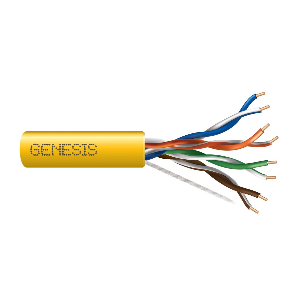 genesis 50922109, Genesis (50922109) 23/4Pr Cat 6 Plus — Category 6, Riser — Gray