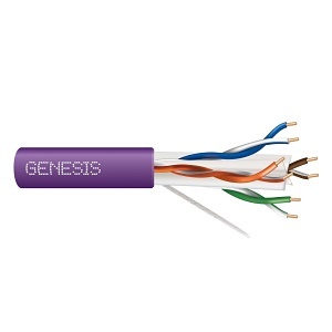 genesis 50922110, Genesis (50922110) 23/4Pr Cat 6 Plus — Category 6, Riser — Purple