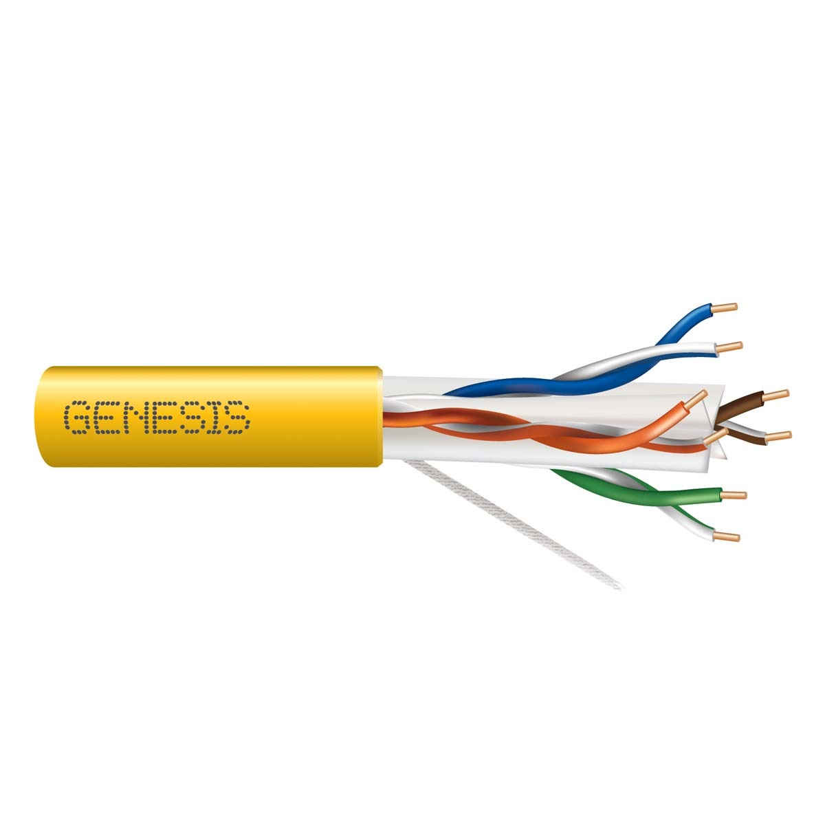 genesis 51021102, Genesis (51021102) 23/4Pr Cat 6 Plus — Category 6, Plenum — Yellow