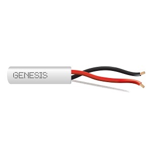 genesis 52501101, Genesis (52501101) 16/2 Stranded — Home Theater Sound, Riser, Unshielded — White
