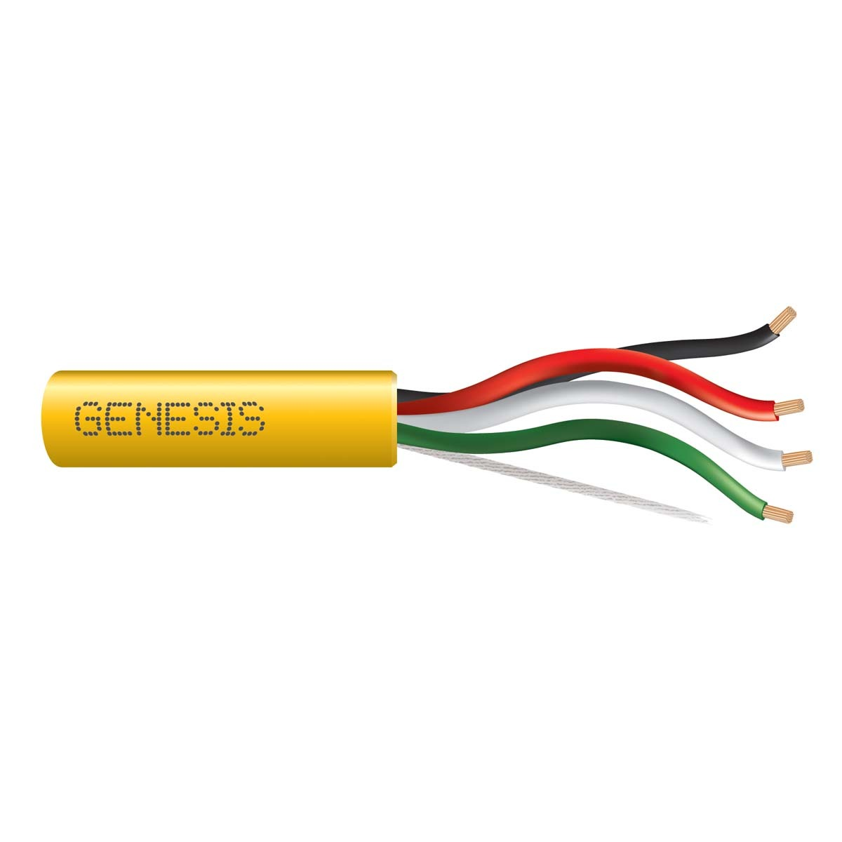 genesis 52515502, Genesis (52515502) 16/4 Stranded — Home Theater Sound, Riser, Unshielded — Yellow