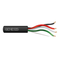 Genesis (52515508) Home Theater Sound, Riser, Unshielded — 16/4 Stranded — 500 Pull Box Black