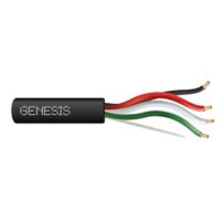 Genesis (52845008) 16/4 Stranded — Audacious Sound, Direct Burial, Unshielded — Black