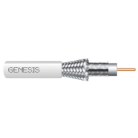 Genesis (53041101) Rg6 Bc Dual-Shield (60%) — Catv Coax, General Purpose — White