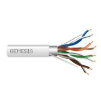 Genesis (53881001) 24/4Pr C5E Ftp Cmp/Ft6 1Mrl Wh — Category 5E, Plenum — White