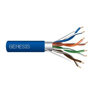 genesis 53881006, Genesis (53881006) 24/4Pr C5E Ftp Cmp/Ft6 1Mrl Bu — Category 5E, Plenum — Blue