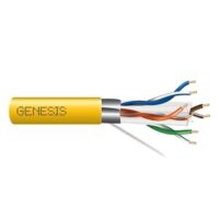 Genesis (53931102) 23/4Pr Cat 6A — Category 6A, Plenum — Yellow