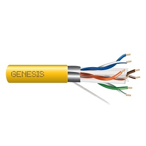 genesis 53931102, Genesis (53931102) 23/4Pr Cat 6A — Category 6A, Plenum — Yellow