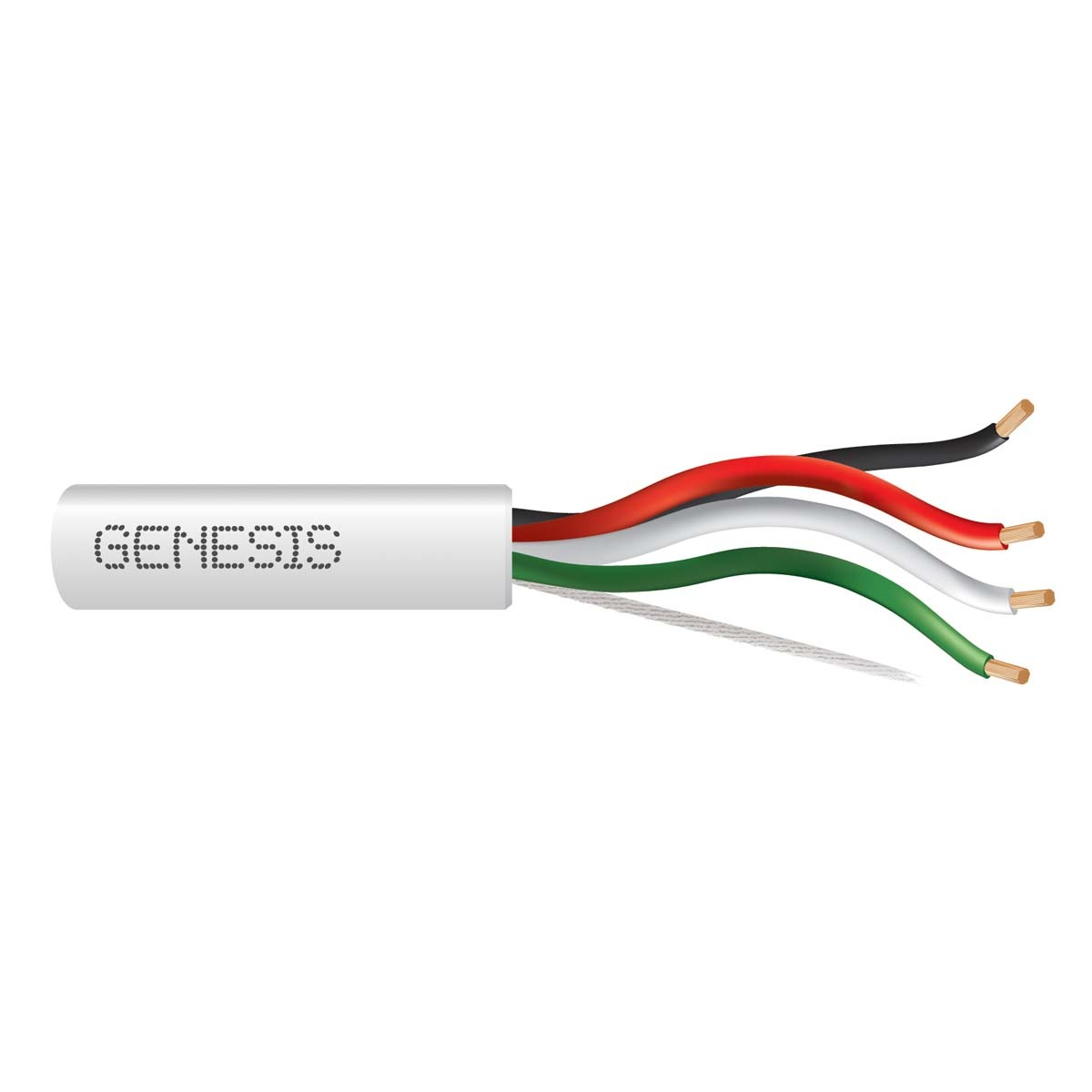 genesis 54766101, Genesis (54766101) 14/4 Stranded Audacious — Audacious Sound, Riser, Unshielded — White