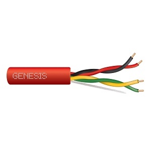 genesis 55031004, Genesis (55031004) 16/2Pr Solid — Fire Alarm, Nyc Certified, Unshielded — Red