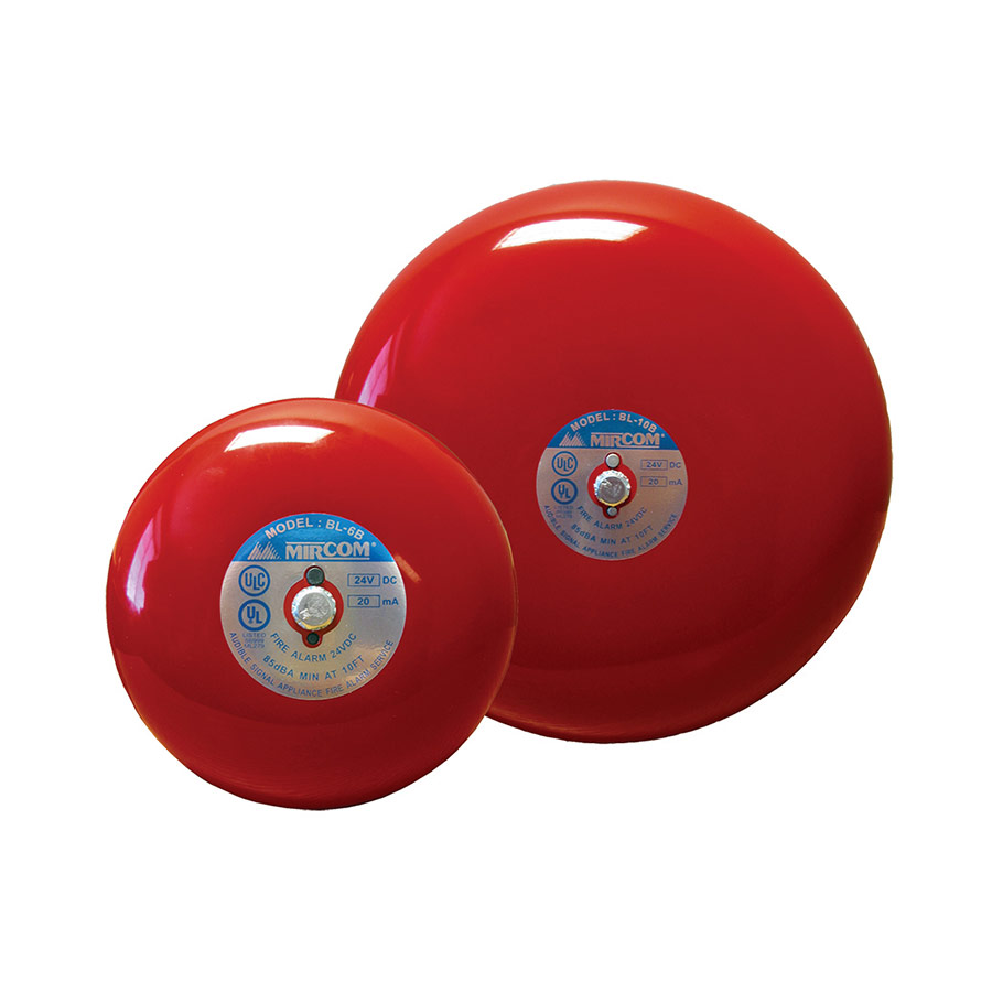 Mircom BL-6B, Mircom (BL-6B) Mircom 6″ Motorized Aluminum Bell, 12 Ma Current Draw