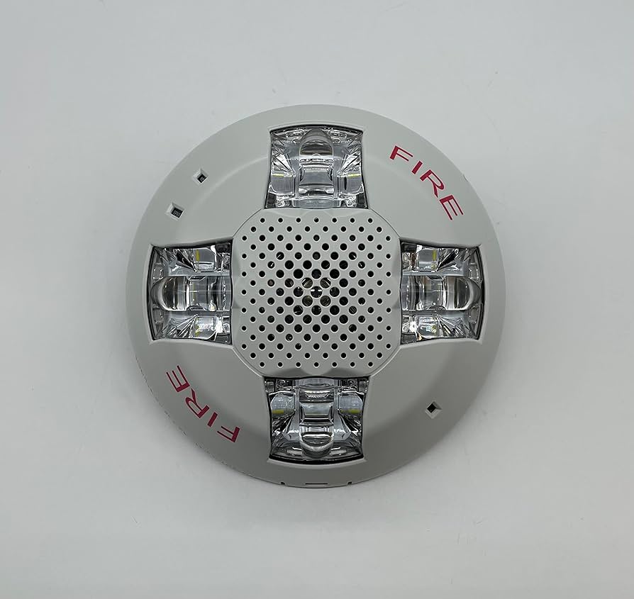 Edwards GCVHWF, Edwards (GCVHWF) Ceiling Strobe, 135-185Cd, White, Fire Marking