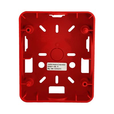 Hochiki HSB-R, Hochiki (HSB-R) (0500-06360) Surface Back Box For Hec, Hes, Heh Series, Red