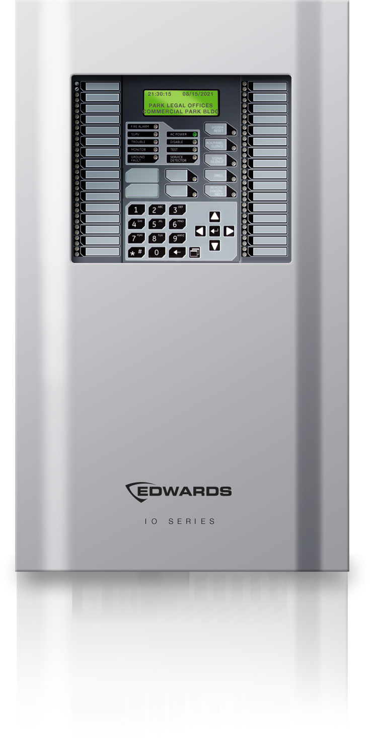 Edwards IO1000G-2-PG, Edwards (IO1000G-2-PG) Four Loop System With One 250-Point Loop Installed. 230V, Gray Door