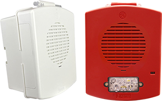 Potter Electric Signal PE-4XSPK-NR, Potter (PE-4XSPK-NR) (4871184) Nema 4X Speaker, Red Body, No Lettering With 4X Backbox