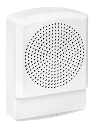 Potter Electric Signal PE-LFHNW-N, Potter (PE-LFHNW-N) (4871011) Low Frequency Sounder, Wall, White, No Lettering, 24V Indoor