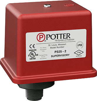 Potter Electric Signal PS25-2, Potter (PS25-2) Ps25-2 High/Low Pressure Indicator 10-60 Psi Dpdt
