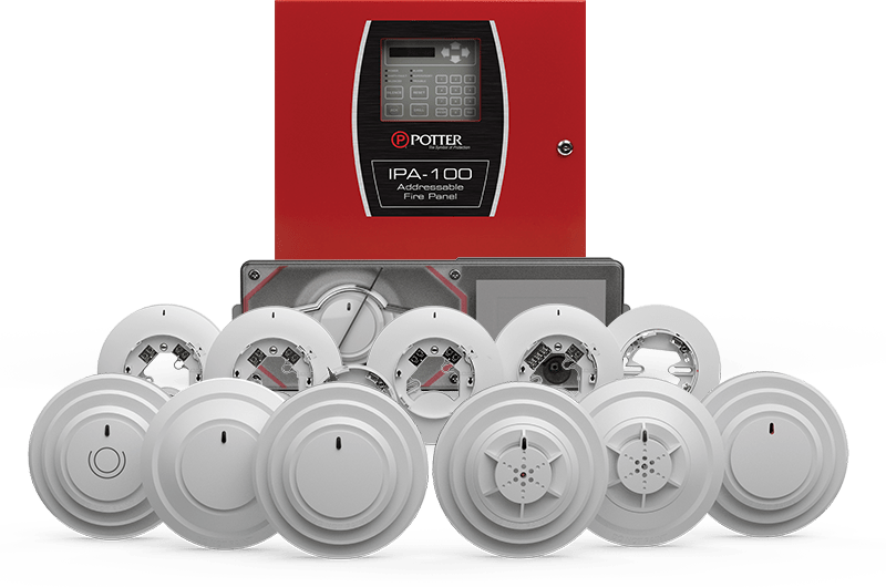 Potter Electric Signal SCA-2570, Potter (SCA-2570) (3520668) Single Channel 25W, 25V Or 70V Selectable Amplifier
