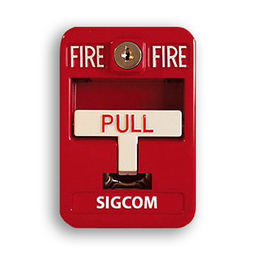 sigcom sg-42cxk2-rd-b, SigCom SG-42CXK2-RD-B SigCom Pull Station, Toggle, DPDT, Generic, Red, CAT30 Key
