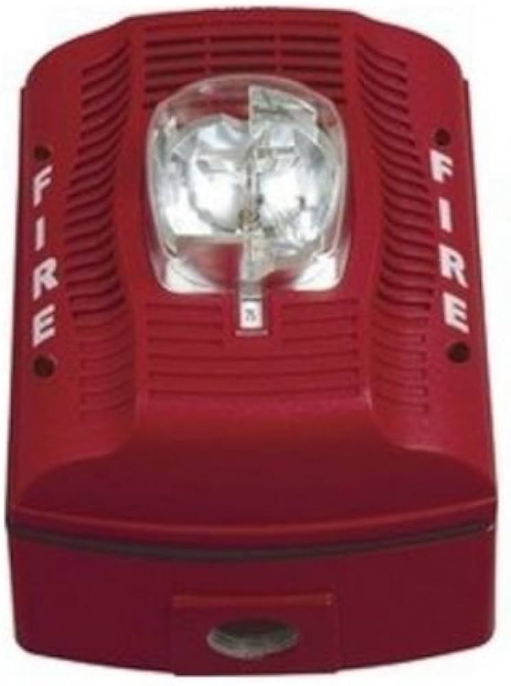 System Sensor SPSRHK, System Sensor (SPSRHK) Speaker/Strobe, Wall, High-Candela..135, 150, 177, 185 Red