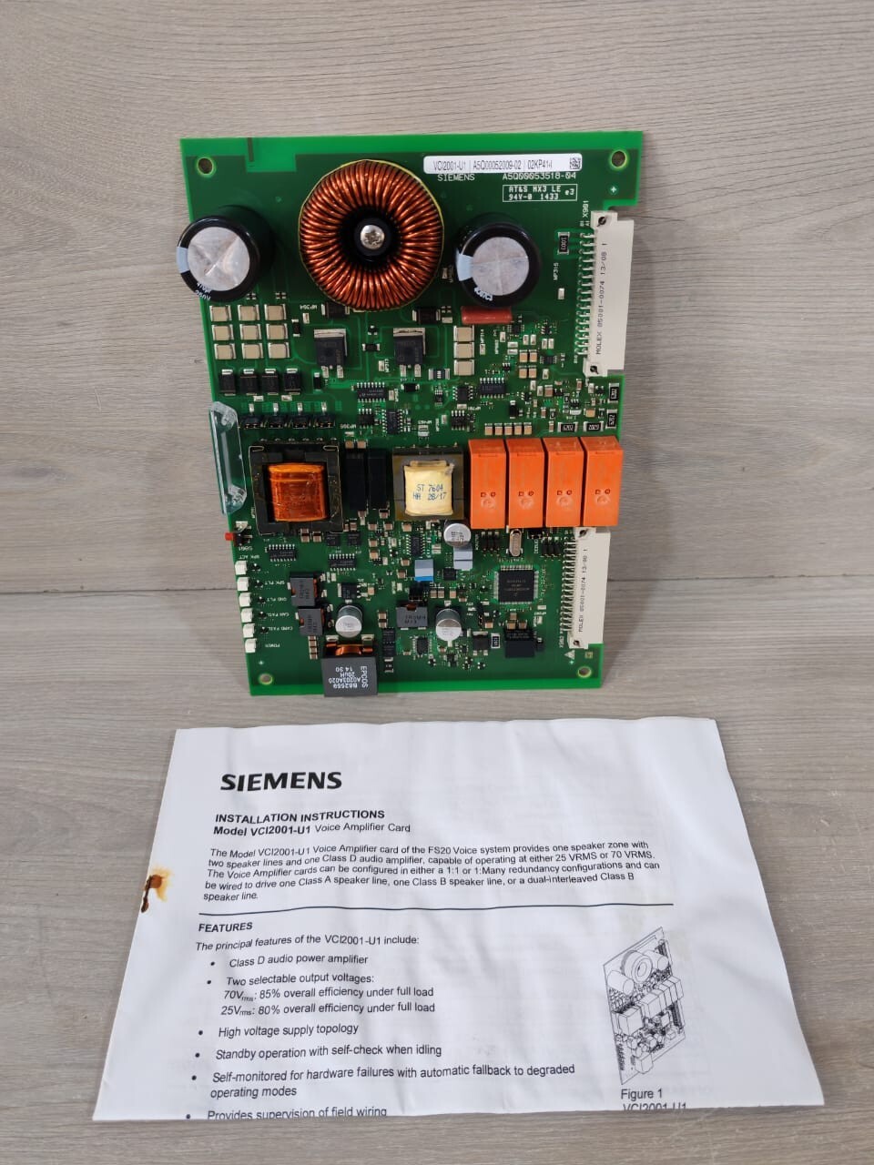 Siemens VCI2001-U1, Siemens (VCI2001-U1) Card Amplifier Voice 50W