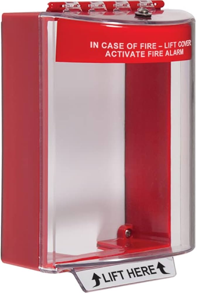 sti sti-13420fr, STI STI-13420FR Universal Stopper Dome Cover w/Horn, Enc. Bkbx, Sealed Mt Plate, Red Housing, Fir…