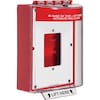 sti sti-13510fr, STI STI-13510FR Universal Stopper Dome Cover w/Enc Bkbx, Open Mt Plate, Red Housing, Fire Label