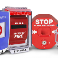 STI STI-7511C Polycarbonate Enclosure w/Open Bkbx for Fl Mt Apps & Exterior Thumb Lock